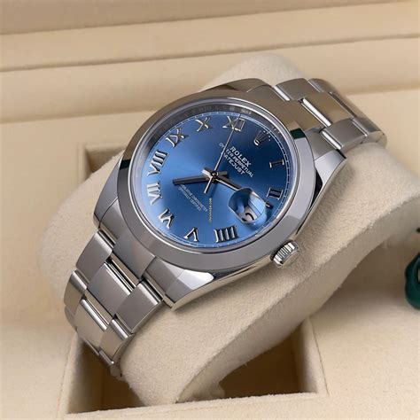 blue azzurro rolex|rolex datejust 41mm blue 126300.